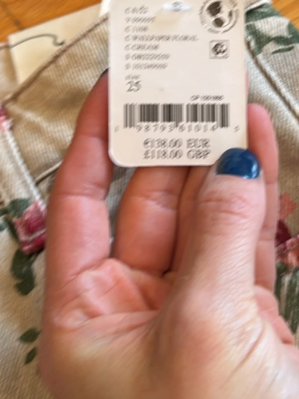 BNWT we the free deep trance floral print boyfriend jeans - Picture 4 of 6